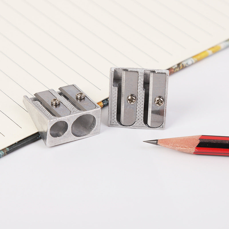 Pencil Sharpener - Pencil Sharpener for Kids - Metal Pencil Sharpener with Double Holes - Makeup & Lip & V1189-HB001ZSSI00182