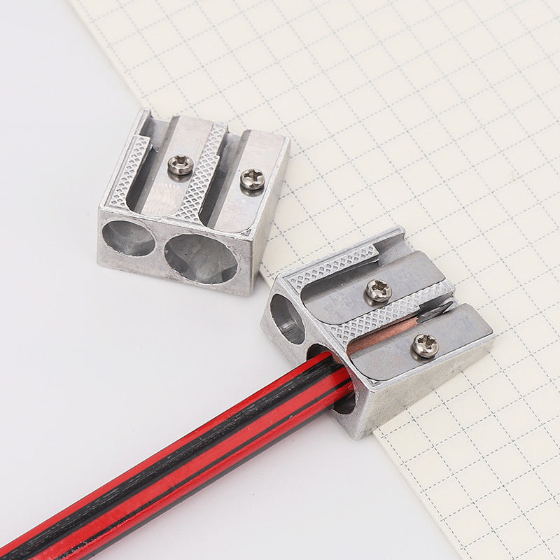 Pencil Sharpener - Pencil Sharpener for Kids - Metal Pencil Sharpener with Double Holes - Makeup & Lip & V1189-HB001ZSSI00182