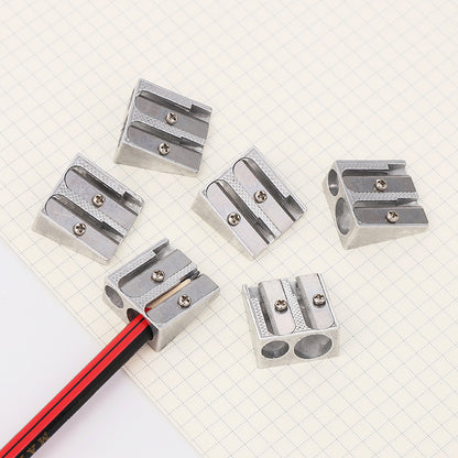 Pencil Sharpener - Pencil Sharpener for Kids - Metal Pencil Sharpener with Double Holes - Makeup & Lip & V1189-HB001ZSSI00182