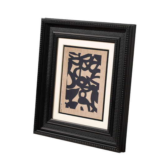Picture frame - Black picture frame - Oil painting, watercolor, polymer - Used vintage frame - Inner diameter V1189-HB001ZSSI00222