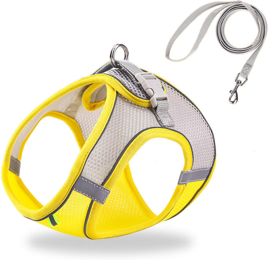 Cat Harness - Cat Harness and Leash Set - Soft, Adjustable, Escape-Proof Cat Leash - Breathable, Comfortable V1189-HB001ZSSR00241