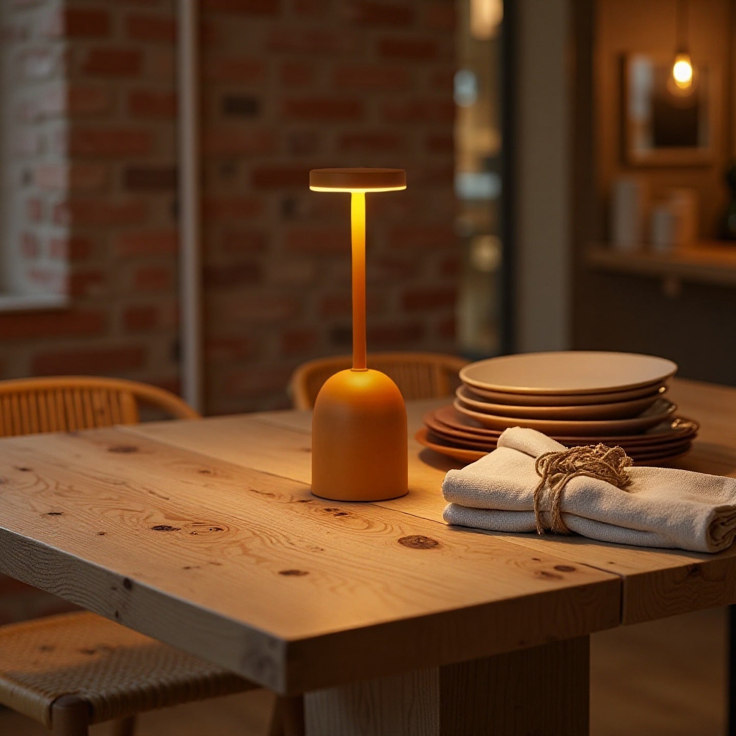 Night light - Minimalist - Scandinavian style - Living room, study, bedroom - Bedside lamp - Orange V1189-HB001ZSSU00030