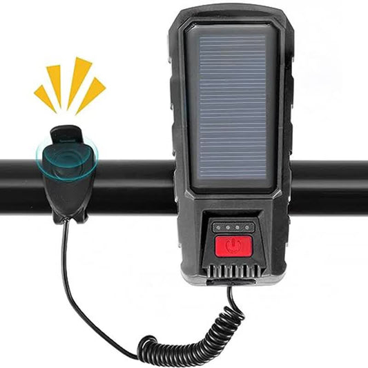 Bicycle Light - Bicycle Front Light - Rechargeable - Solar Powered with High Durability, Dual Lights V1189-HB003CHJA00005