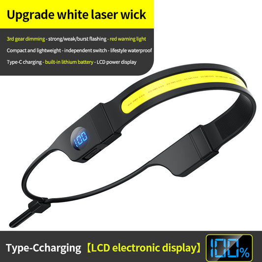 LED Headlamp - 230 degrees Wide Beam - Rechargeable Headlamp with Digital Battery Display - 500 Lumens - V1189-HB003CHJA00009