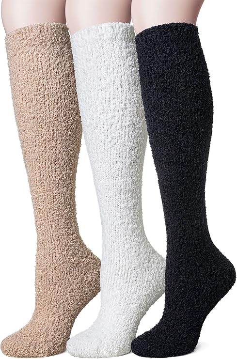 Fleece Socks - Fall/Winter Series - Thick Boot Socks - Double-Sided Velvet - Soft and Fluffy - Non-Fluffing - V1189-HB003CHJD00003