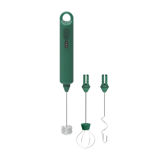 Rechargeable Milk Frother - Handheld Electric Milk Frother with 3 Speeds and 3 Interchangeable Beaters - For V1189-HB003CHJG00004