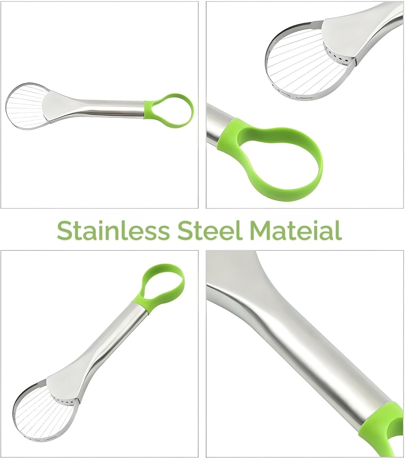Avocado Slicer - 3-in-1 Avocado Cutting and Pitting Tool - Stainless Steel Pitter, Slicer and Spoon - V1189-HB003CHJG00005