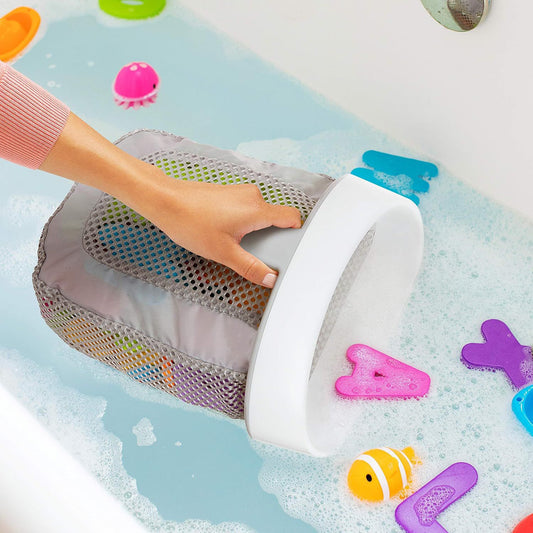 Toy Storage Bag Bathroom Rack Storage Bag for Bathroom with Quick Dry Net, Super Strong Suction Cup, Easy to V1189-HB003CHJH00004