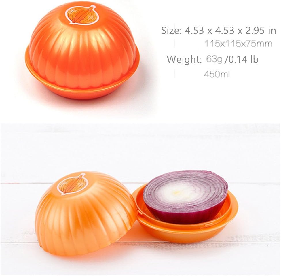 Vegetable Storage Box - Storage Box - 3 Piece Fresh Storage Box Set - Avocado, Tomato & Onion - Reusable Food V1189-HB003CHJH00005