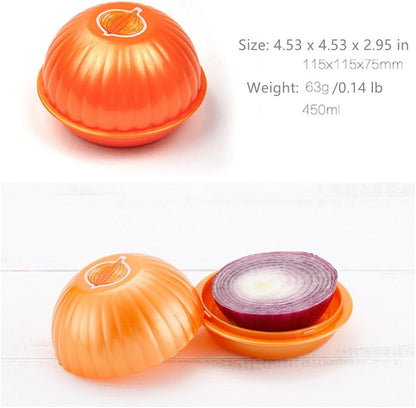 Vegetable Storage Box - Storage Box - 3 Piece Fresh Storage Box Set - Avocado, Tomato & Onion - Reusable Food V1189-HB003CHJH00005