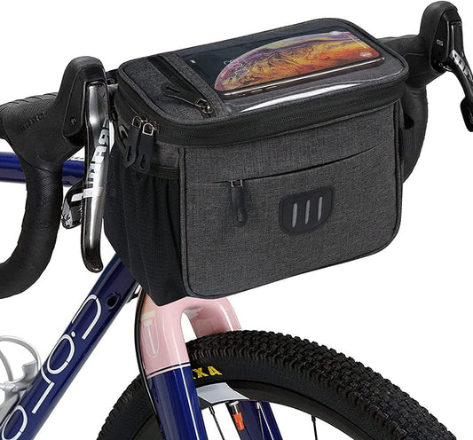 Waterproof Bike Frame Bag - Large Capacity - Top Tube Phone Holder - For MTB Mountain Bike & Road Bike V1189-HB003WSRA00020