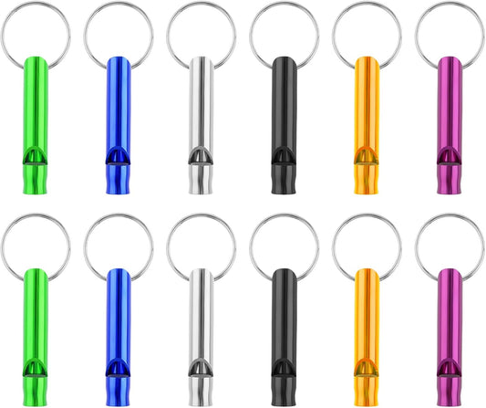 Metal Emergency Whistles - Set of 12 - Referee Whistles for Sports, School & Outdoors V1189-HB003WSRA00028
