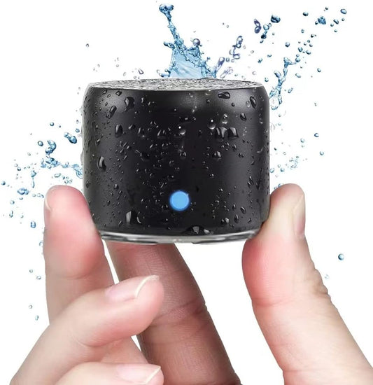 Mini Bluetooth Speaker (Black) | Portable & Pocket-Sized | Powerful Bass with Passive Radiator | 12-Hour V1189-HB003WSRB00001