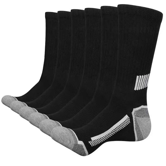 Hiking Socks - 5 Pair Set for Men and Women - Breathable Cotton Sports Socks - Anti-Blisters and Lined - V1189-HB003WSRD00001