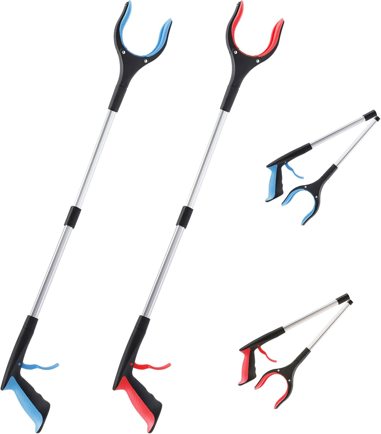 Grabber Set of 2 - 83 cm - Foldable Grabber - With Magnet & 360 degrees Rotating Head - Litter Grabber V1189-HB003WSRF00005