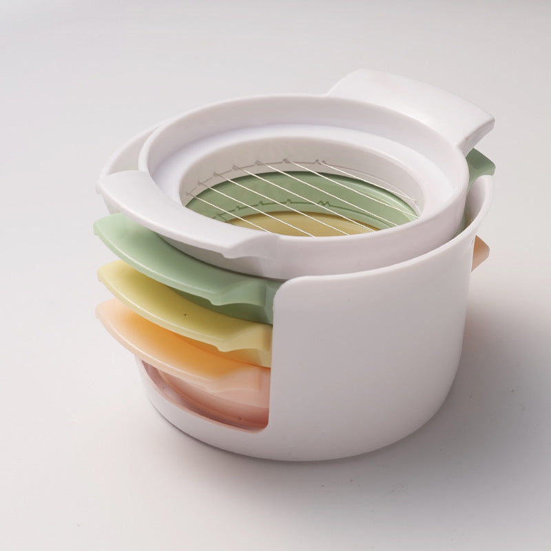 4-in-1 Egg Slicer - Egg Separator - Stainless Steel 304 - For Eggs, Strawberries & Soft Foods - Easy to Clean V1189-HB003WSRG00016