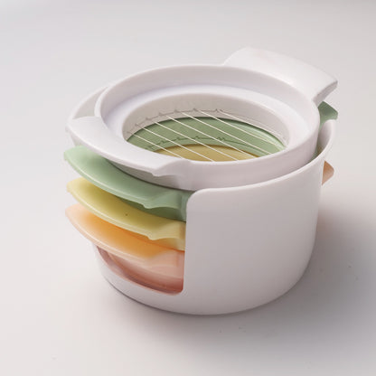 4-in-1 Egg Slicer - Egg Separator - Stainless Steel 304 - For Eggs, Strawberries & Soft Foods - Easy to Clean V1189-HB003WSRG00016
