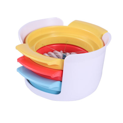 3-in-1 Egg Slicer - Egg Separator - Stainless Steel 304 - For Eggs, Strawberries & Soft Foods - Easy to Clean V1189-HB003WSRG00019