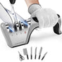 4-in-1 Knife Sharpener - Professional with Scissor Sharpener - 4-Position Pull-Through Sharpener for Kitchen V1189-HB003WSRG00021