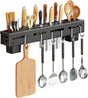 Stainless Steel Kitchen Rack No Drilling - Kitchen Rail with 6 Hooks - Self-Adhesive Hanging System - Kitchen V1189-HB003WSRG00031