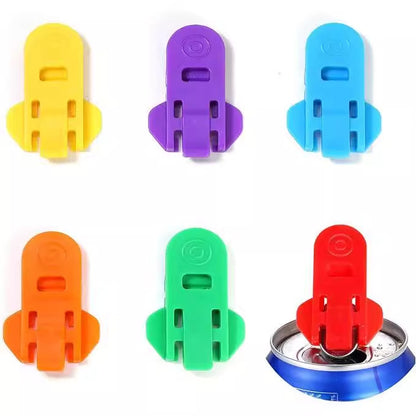 6 Piece Can Opener for Soda & Beer - Ring Opener & Nail Protector - Easy Opening - Multicolor V1189-HB003WSRG00032