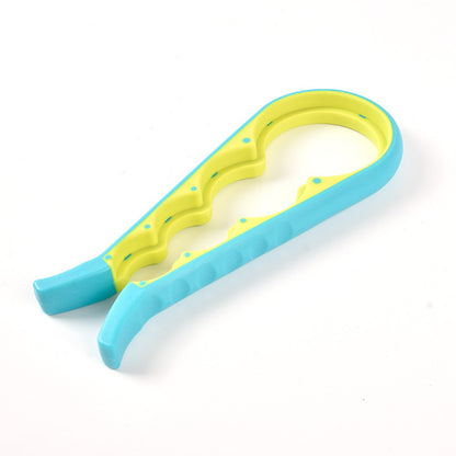 Multifunctional Jar Opener & Bottle Opener - Non-Slip Kitchen Aid - Ideal for the Elderly & Weak Hands - Red V1189-HB003WSRG00036