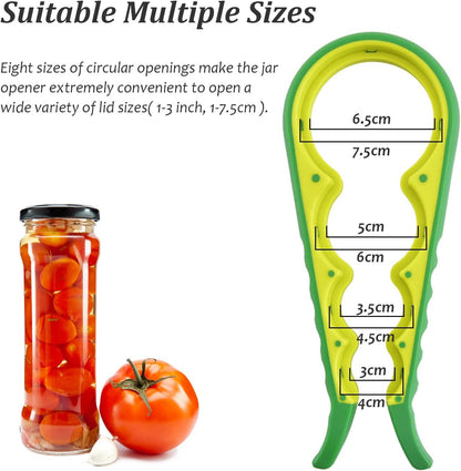 Multifunctional Jar Opener & Bottle Opener - Non-Slip Kitchen Aid - Ideal for the Elderly & Weak Hands - V1189-HB003WSRG00038