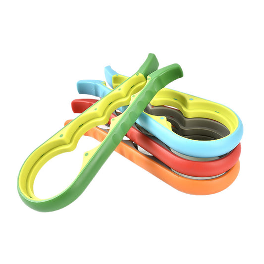 Set of 4 Multifunctional Openers - Jar Opener & Bottle Opener - Non-Slip Kitchen Utensils - For the Elderly & V1189-HB003WSRG00039