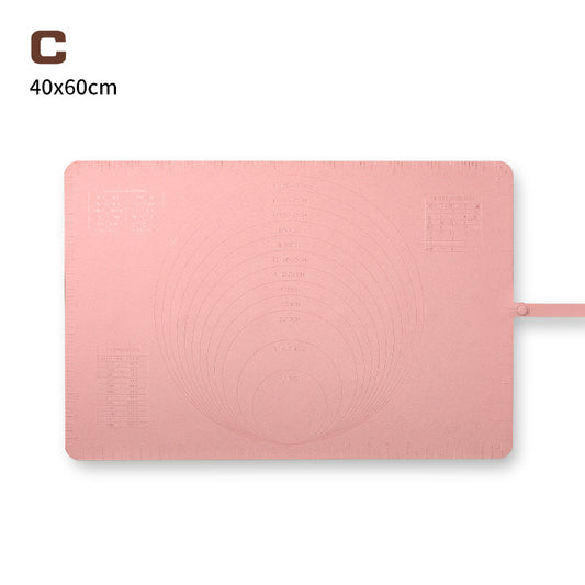 Large Silicone Baking Mat - 60x40 cm - Non-slip Dough Mat with Measurement Marking - Rolling Mat for Dough & V1189-HB003WSRG00049