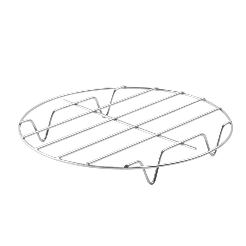 Airfryer Accessories Set 3-piece - Stainless Steel - Grill Rack with Skewers & Bread Rack - Universal - Silver V1189-HB003WSRG00058