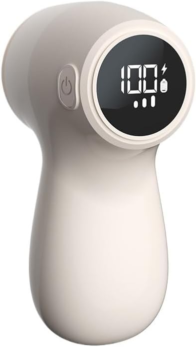 Electric Lint Remover - Rechargeable & Digital Display - For Home Use - Sweater Depiller with LED Screen - V1189-HB003WSRH00008