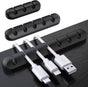 Black Cable Clips - Set of 3 - Self-Adhesive Cable Holders - Cable Management for Desk & Office V1189-HB003WSRH00020