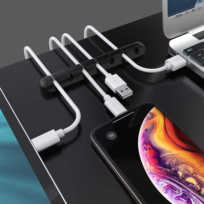 Black Cable Clips - Set of 3 - Self-Adhesive Cable Holders - Cable Management for Desk & Office V1189-HB003WSRH00020