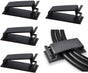 Adjustable Cable Clamps Black - Set of 50 - Self-Adhesive Cable Clips - Cable Management for Desk & TV V1189-HB003WSRH00023