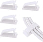 Adjustable Cable Clamps White - Set of 50 - Self-Adhesive Cable Clips - Cable Management for Desk & TV V1189-HB003WSRH00024