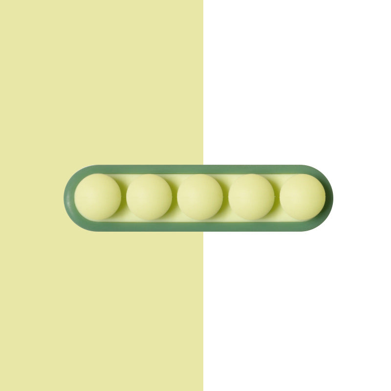 Pea Pod Cable Organizer - Green - Self-Adhesive Cable Holder - Silicone - For Office & Home V1189-HB003WSRH00029