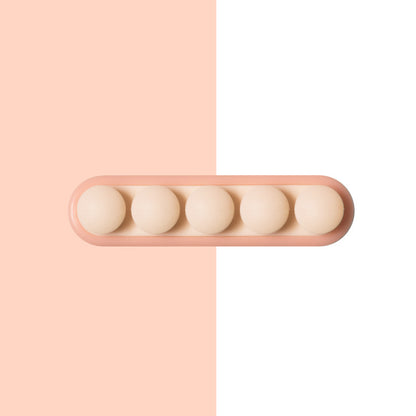 Pea Pod Cable Organizer - Pink - Self-Adhesive Cable Holder - Silicone - For Office & Home V1189-HB003WSRH00030