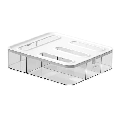 Transparent Bag Storage Box - Plastic Dispenser for Sandwich Bags & Freezer Bags - Kitchen Drawer Organizer V1189-HB003WSRH00031