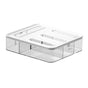 Transparent Bag Storage Box - Plastic Dispenser for Sandwich Bags & Freezer Bags - Kitchen Drawer Organizer V1189-HB003WSRH00031