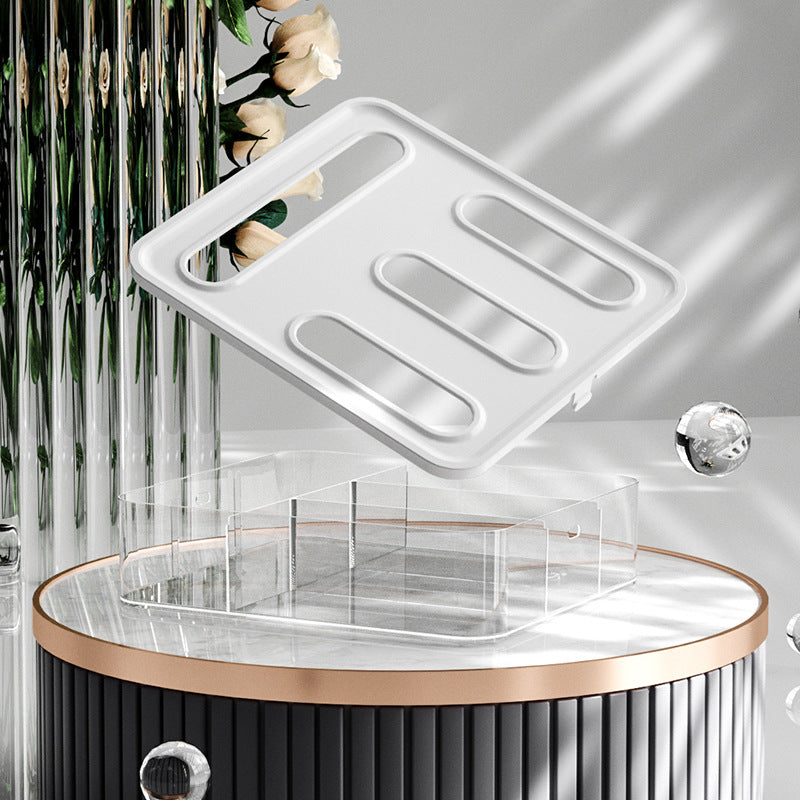 Transparent Bag Storage Box - Plastic Dispenser for Sandwich Bags & Freezer Bags - Kitchen Drawer Organizer V1189-HB003WSRH00031
