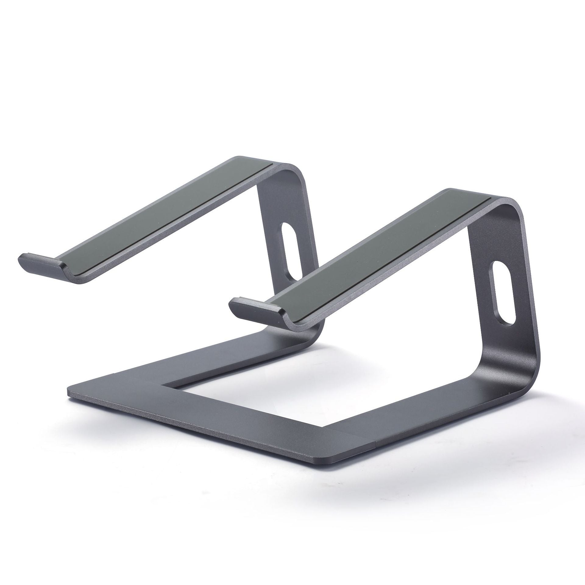 Ergonomic Aluminum Laptop Stand - Removable & Height Adjustable - Suitable for 10-14 inch Notebooks - Gray V1189-HB003WSRI00009
