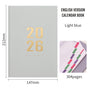2026 Agenda - Daily Agenda - A5 Format - 1 Day per Page - 304 Pages - [light blue] - Hardcover V1189-HB003WSRI00011