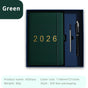 Agenda 2026 - Daily Agenda & Planner - A5 Format - 365 Day Overview - Hardcover - [Dark Green] V1189-HB003WSRI00021