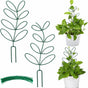Plant Support Climbing Plants - Leaf-Shaped Plant Climbing Rack - Decorative Plant Pole for Indoor Use - V1189-HB003WSRR00007