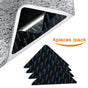 Rug Stoppers - Set of 8 - Anti-Slip for Carpet - Washable & Reusable - Triangular Black V1189-HB003WSRT00016