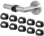 Door Handle Protectors Black - Set of 10 - Door Stopper for Handle - Wall Protection - PVC Bumpers V1189-HB003WSRT00030