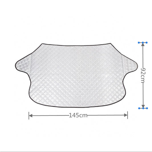 Car Windshield Cover - Anti-Freeze Blanket & Sunshade - Layered Winter Cover - 145 x 92 cm - Protection V1189-HB003WSRT00036