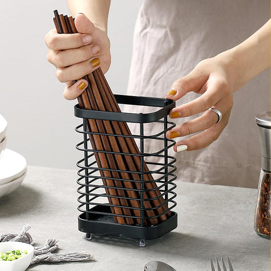 Kitchen utensil storage, cutlery basket stainless steel kitchen utensil holder stainless steel for worktop V1189-HB003WSRT00039