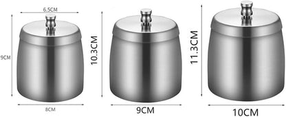 Stainless Steel Ashtray with Lid - Black - 9 cm - Wind Ashtray for Outdoor & Indoor Use - Storm Ashtray V1189-HB003WSRT00050