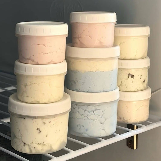 Yogurt Cups to Go - Yogurt Cups with Lids - Pudding Ice Cream Dessert Cups - Grass Fed Jelly Takeaway Cups - V1189-HB003ZSSG00002
